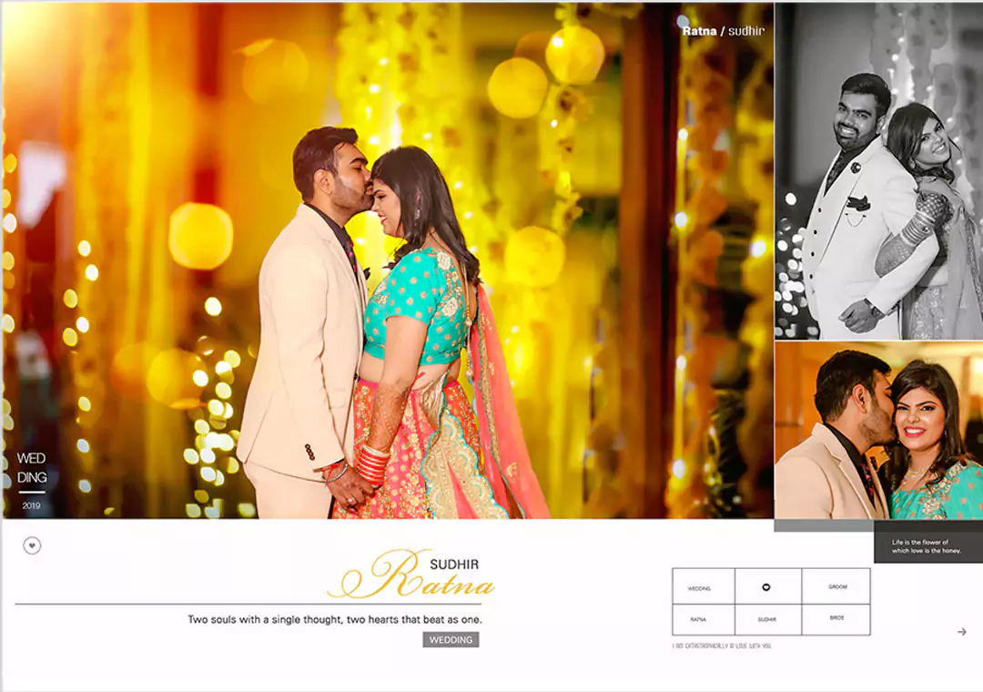 Bride Groom portrait DM photo album
